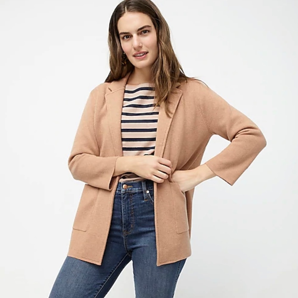 J Crew Sophie open-front sweater-blazer